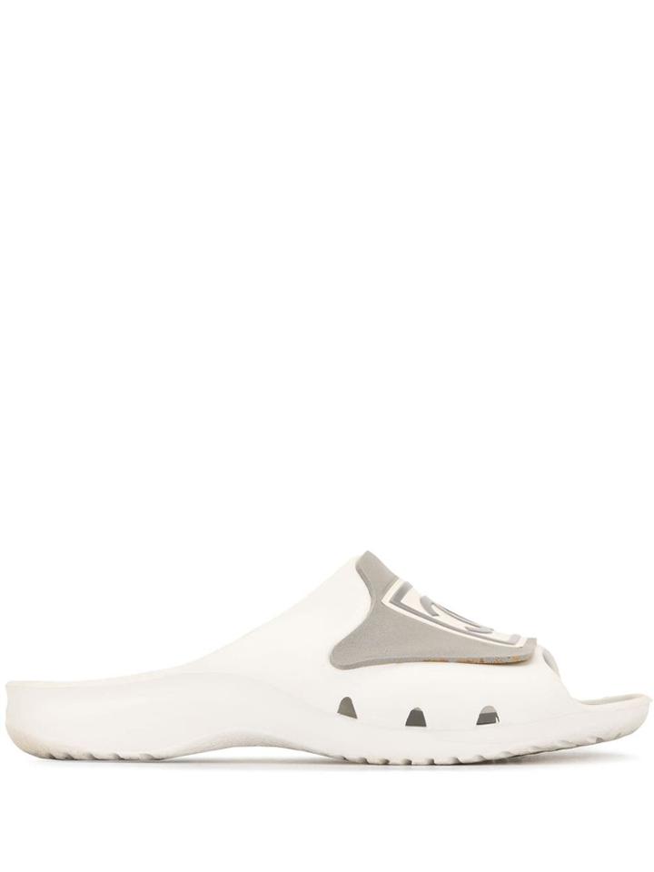Chanel Vintage Logo Sliders - White