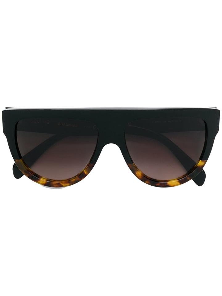 Celine Eyewear Two-tone Square Sunglasses - Brown