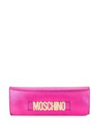 Moschino Crystal Embellished Clutch Bag - Pink