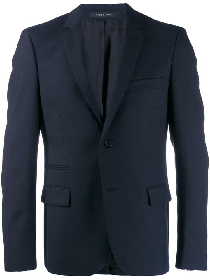 Stella Mccartney Notched Lapel Blazer Jacket - Blue
