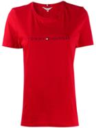 Tommy Hilfiger Printed Logo T-shirt - Red