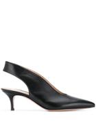 Gianvito Rossi Pointed Slingback Pumps - Black