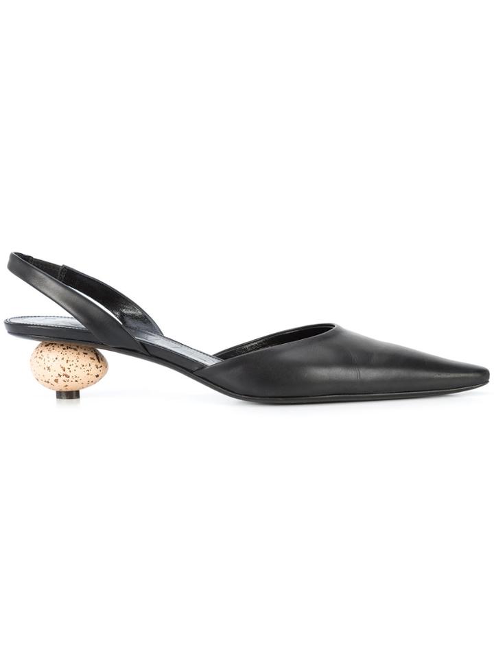 Loewe Egg Heel Slingbacks - Black