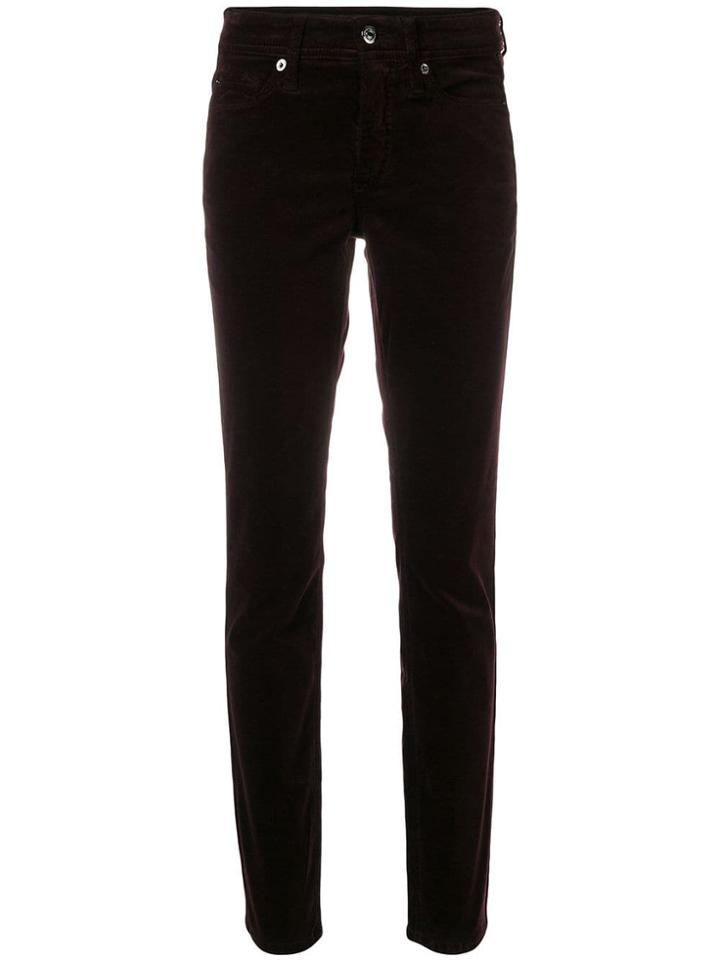 Cambio Classic Slim-fit Trousers - Pink & Purple