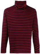 Calvin Klein Jeans Striped Roll-neck Top - Black
