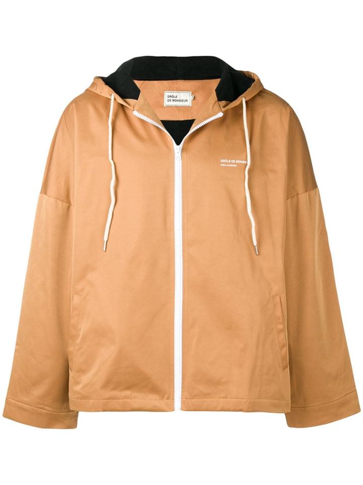 Drôle De Monsieur Lightweight Hooded Jacket - Brown