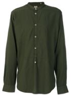 Massimo Alba Shirt With Mandarin Collar - Green