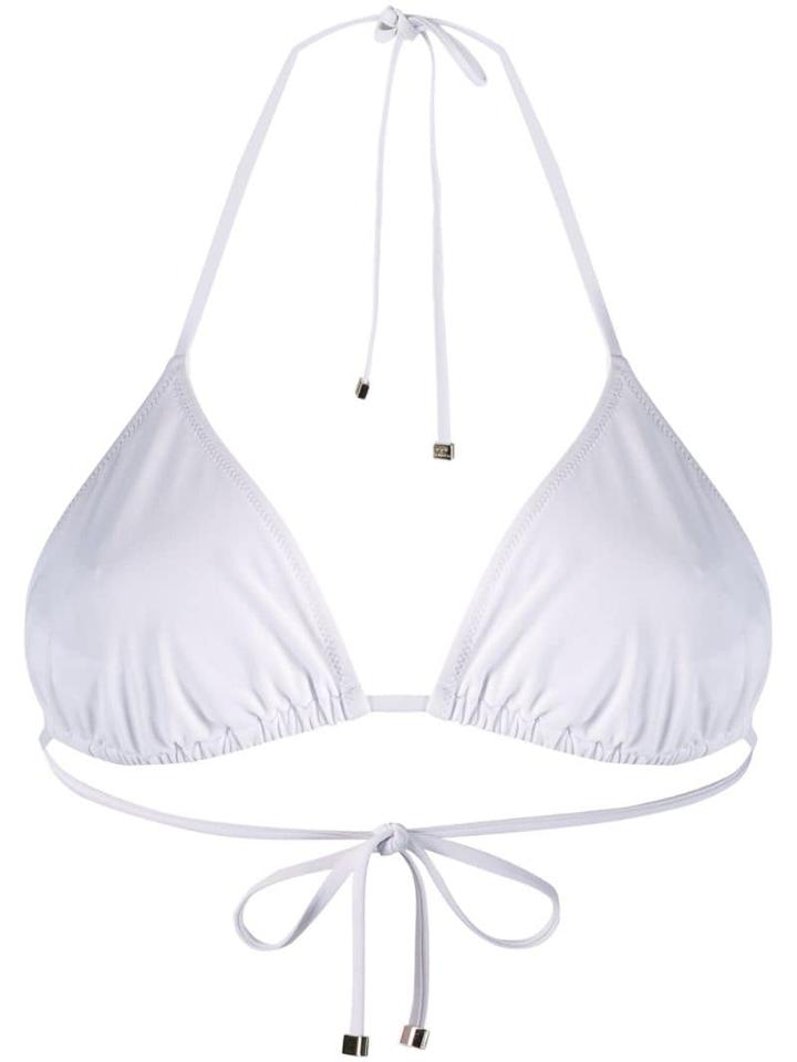 Dolce & Gabbana Top Sliding Triangle Bikini Top - White
