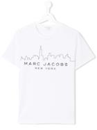 Little Marc Jacobs New York Skyline Print T-shirt - White