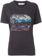 Coach Sequinned Car Print T-shirt, Women's, Size: Small, Grey, Cotton