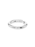 All Blues Sterling Silver Open Double Ring - White