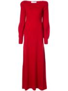 Ryan Roche Bell Sleeve Maxi Dress - Red