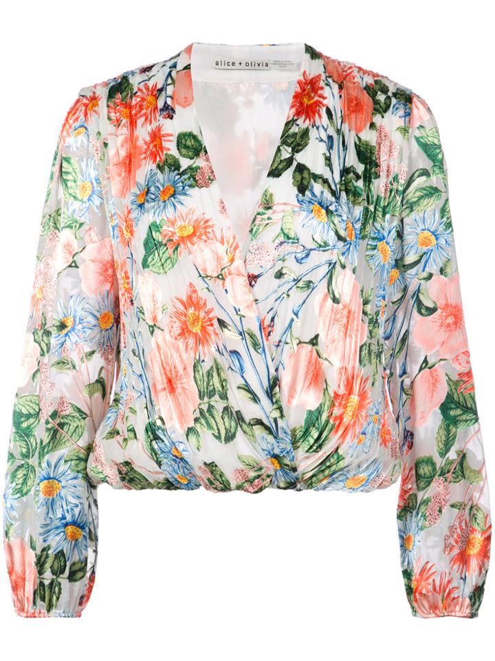 Alice+olivia Floral Print Shirt - Multicolour