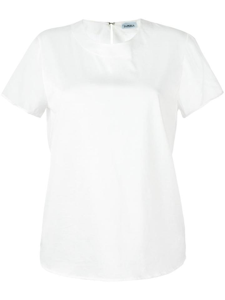 La Perla 'opt Art' T-shirt, Size: 44, White, Silk/cotton