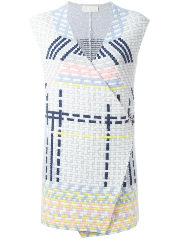 Peter Pilotto Ottoman Knitted Gilet, Women's, Size: Medium, Blue, Polyamide/spandex/elastane/angora/wool