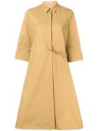 Jil Sander Poplin Shirt Dress - Neutrals