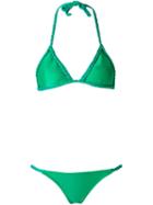 Sub Triangle Bikini Set, Women's, Size: P, Green, Spandex/elastane/polyimide