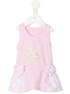 Lapin House - Side Bows Tank Dress - Kids - Cotton/spandex/elastane/tactel - 9 Mth, Pink/purple