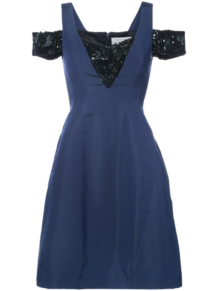Prabal Gurung Molded Seam Dress - Blue