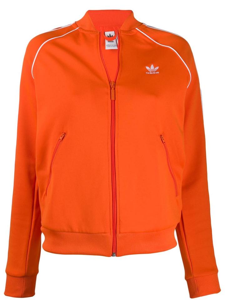 Adidas Contrast Logo Jacket - Orange