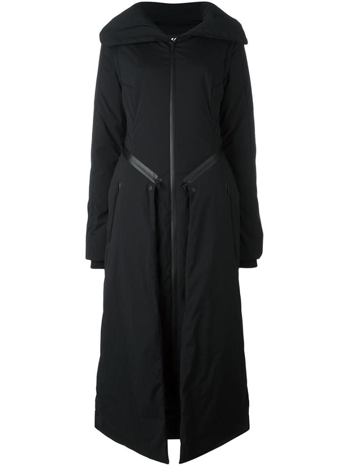 Y-3 Padded Maxi Coat, Women's, Size: Large, Black, Polyester/feather Down