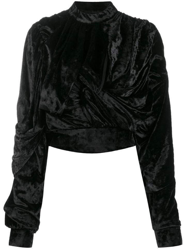 Y/project All-over Textured Blouse - Black