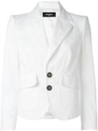 Dsquared2 Cropped Peaked Lapel Blazer - White