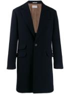Brunello Cucinelli Single-breasted Cashmere Coat - Blue