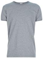 Paolo Pecora Classic T-shirt, Men's, Size: Large, Grey, Cotton/spandex/elastane