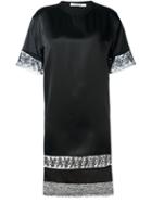 Givenchy Lace Panel T-shirt Dress, Women's, Size: 36, Black, Silk/polyamide/cotton/spandex/elastane