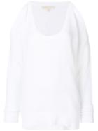 Michael Kors Collection Cold Shoulder Sweater - White