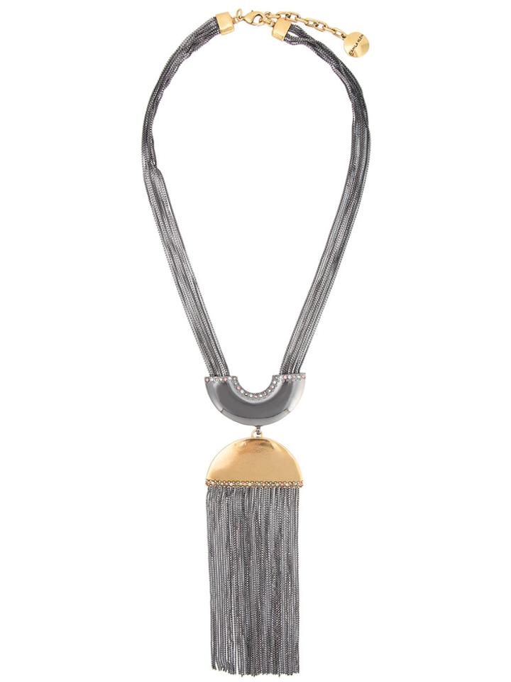 Camila Klein Tassel Pendant Necklace - Metallic