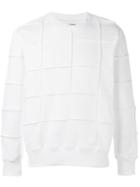 Nicopanda Exposed Seam Sweatshirt, Men's, Size: Small, White, Cotton