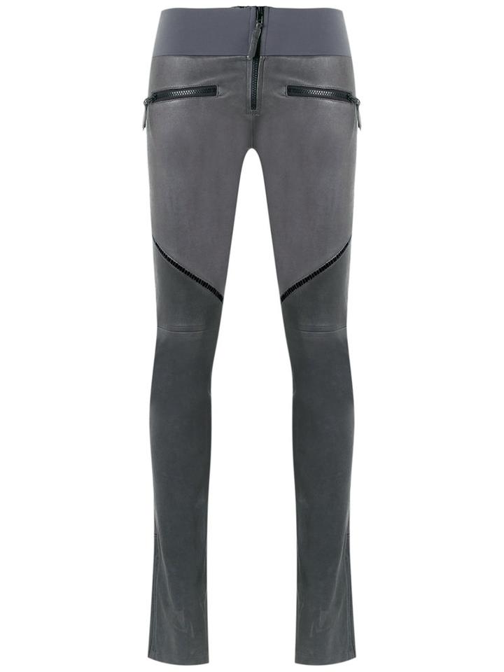 Andrea Bogosian - Leather Skinny Trousers - Women - Leather - Pp, Grey, Leather