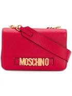 Moschino Logo Shoulder Bag - Red