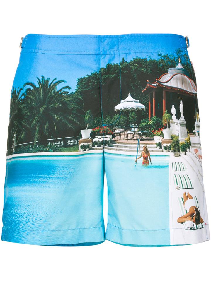 Orlebar Brown Pool Down Swim Shorts - Blue