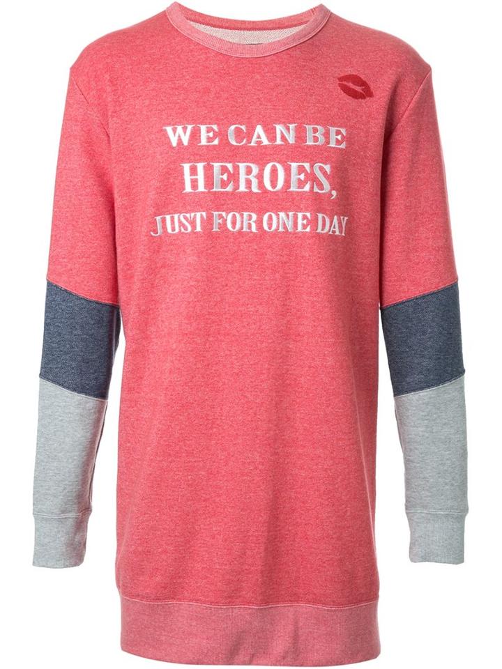 Dresscamp Heroes Sweatshirt, Adult Unisex, Size: Xs, Red, Cotton