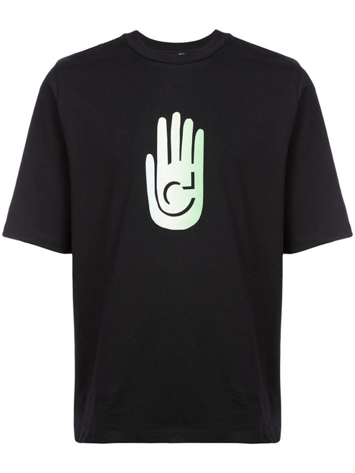 Cottweiler Hand Print T-shirt - Black
