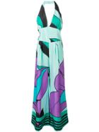 Alberta Ferretti Halterneck Jumpsuit - Blue