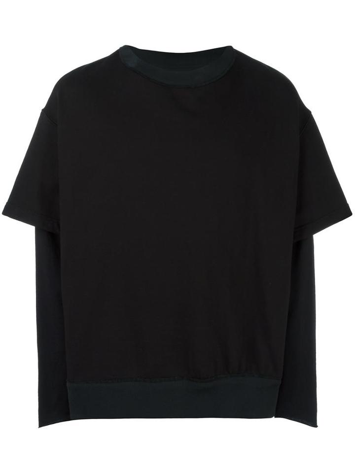 Ahirain Shortsleeved Sweatshirt, Men's, Size: Medium, Black, Cotton