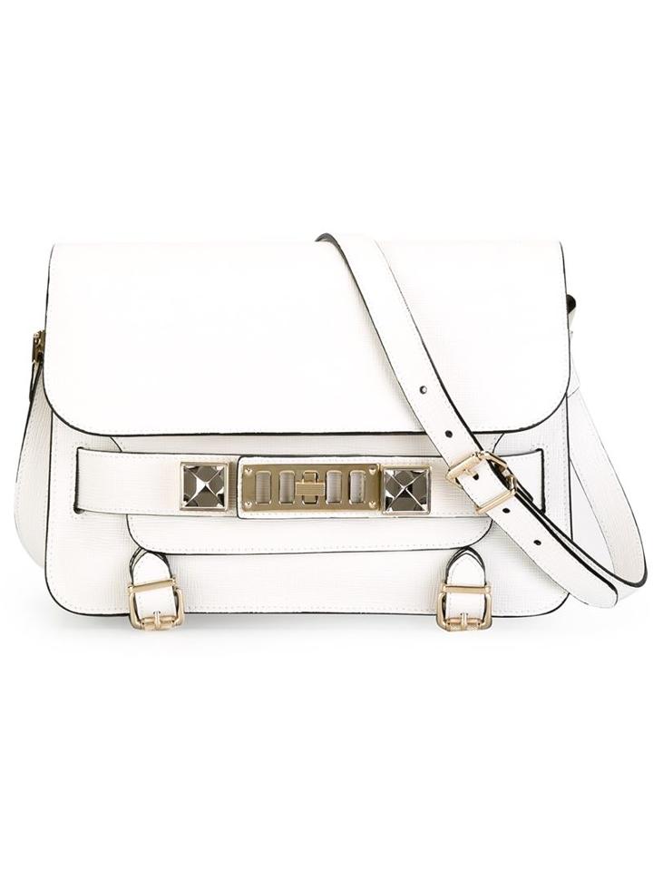 Proenza Schouler Ps11 Shoulder Bag, Women's, White, Calf Leather