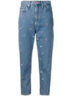 Tommy Jeans Embroidered Logo Straight Jeans - Blue