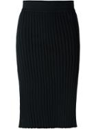 Givenchy Ribbed Knit Skirt, Men's, Size: M, Black, Cotton