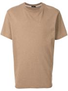 Bassike Short-sleeve Fitted T-shirt - Brown