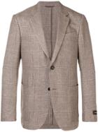 Ermenegildo Zegna Plaid Suit Jacket - Brown
