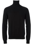 Maison Margiela Classic Roll Neck Sweater, Men's, Size: Small, Black, Cashmere/wool