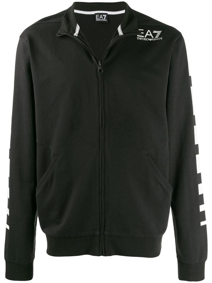 Ea7 Emporio Armani Zipped Sweater - Black