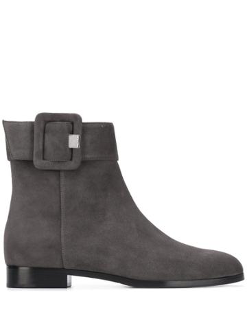 Sergio Rossi Buckled Ankle Boots - Grey