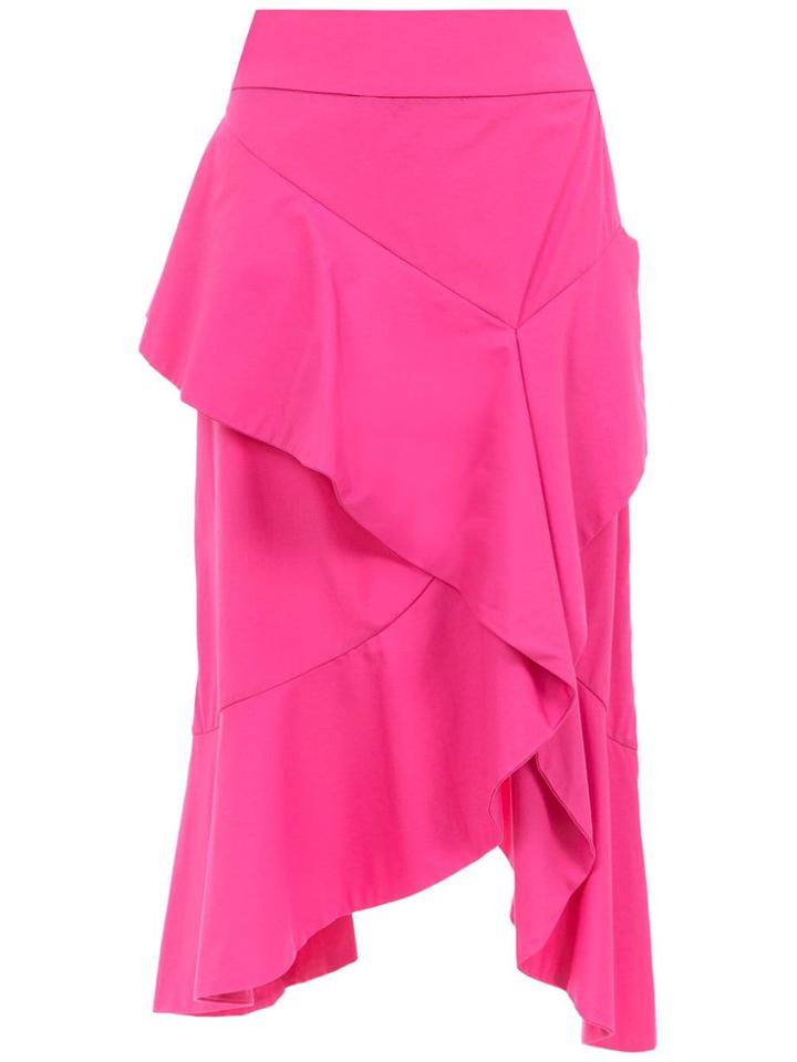 Nk Ruffled Midi Skirt - Pink