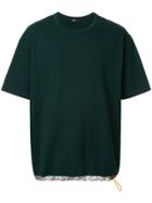Kolor Contrast-trim T-shirt - Green
